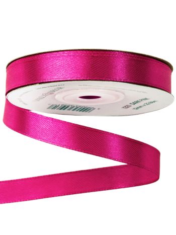 Szatén szalag 12mm x 22.86m - Sötét rózsaszín
