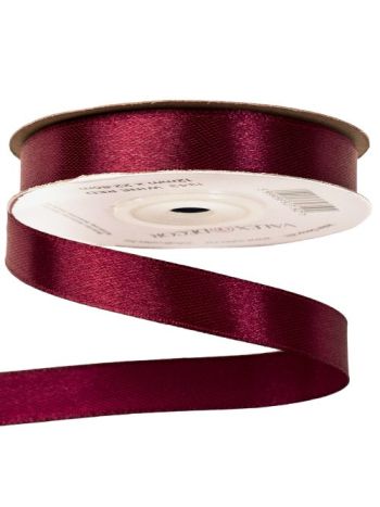 Szatén szalag 12mm x 22.86m - Wine red