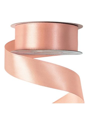 Szatén szalag 25mm x 22.86m - Púder Bézs