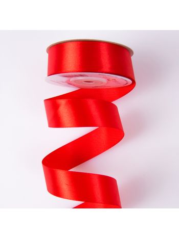 Szatén szalag 25mm x 22.86m - Piros