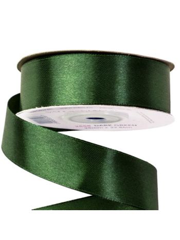 Szatén szalag 25mm x 22.86m - Sötétzöld