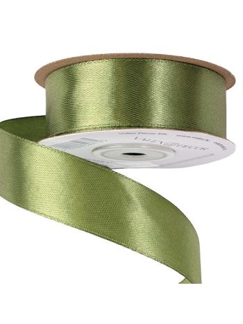 Szatén szalag 25mm x 22.86m - Mohazöld