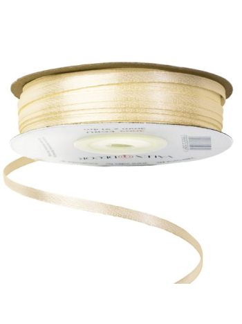 Szatén szalag 3mm x 91.44m - Ekrü