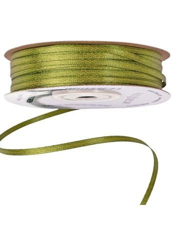 Szatén szalag 3mm x 91.44m - Olivazöld