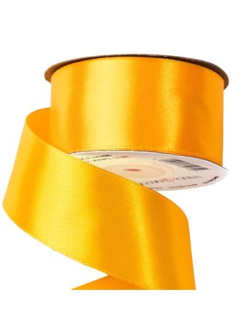Szatén szalag 38mm x 22.86m - Sötét citromsárga