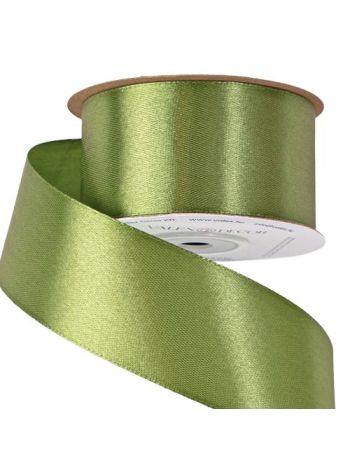 Szatén szalag 38mm x 22.86m - Mohazöld