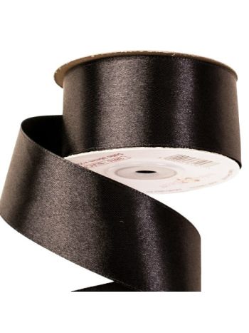 Szatén szalag 38mm x 22.86m - Fekete