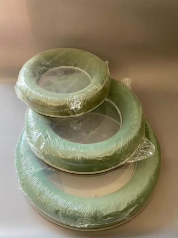 Száraz karika 15 cm szürke alappal