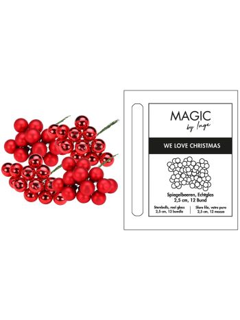 Ozdoba na vianočný stromček sklenená Merry Red