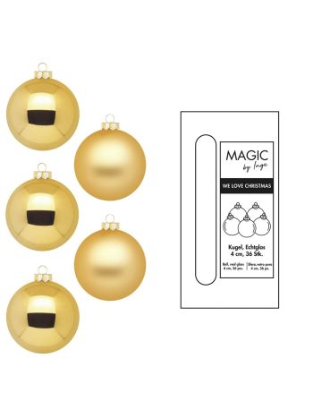 Karácsonyfadísz üveg Inkagold