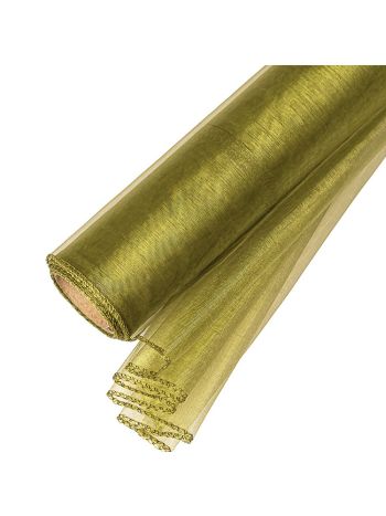 Organza 40cm x 8.2m - Mohazöld