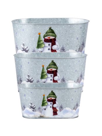 Fém kaspó 3 225x135x110