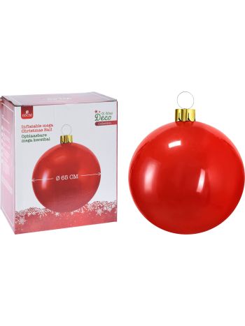 Karácsonyi gömb piros 65 cm