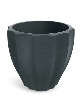 RONA VIRÁGCSERÉP ETHICK 80 RONA ROUND -  GRAFIT 800x800x720