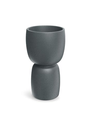 DUALA VIRÁGCSERÉP ETHICK 40 DUALA SLIM ROUND - VILÁGOS GRÁNITSZÜRKE 400x400x700
