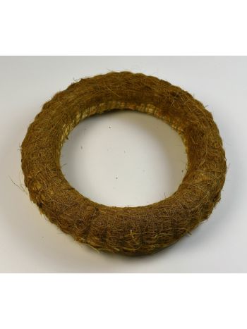 Koszorú szizállal bevont alap 35cm barna