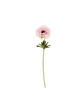Silk flower Anemone 38x10x10 cm pink