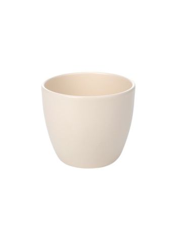 Base kerámia kaspó matt vajszín 15cm