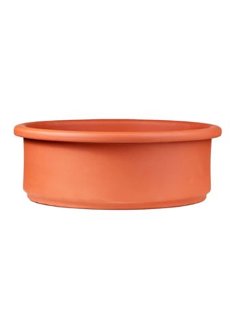 Zed agyag ültetőtál terrakotta 22cm alsó lyuk nélkül