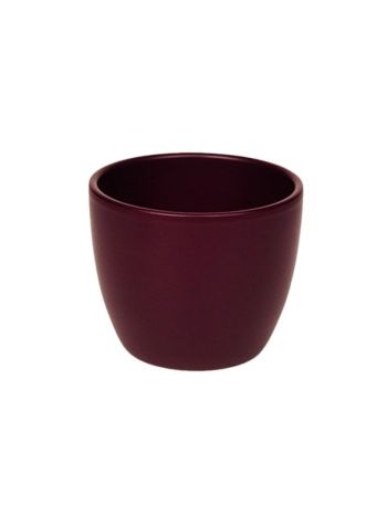 Base kerámia kaspó matt padlizsán 17cm