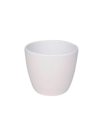 Base kerámia kaspó matt fehér 9cm