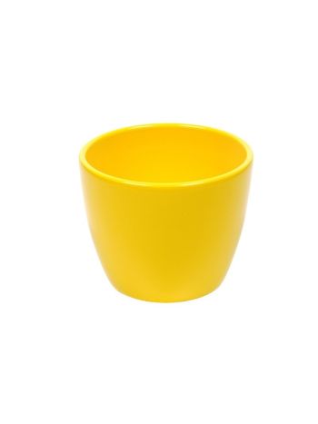 Base kerámia kaspó sárga 10cm