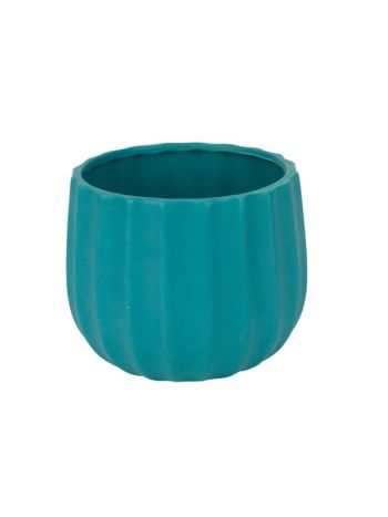 Deco kerámia kaspó matt türkiz 8x7-5cm