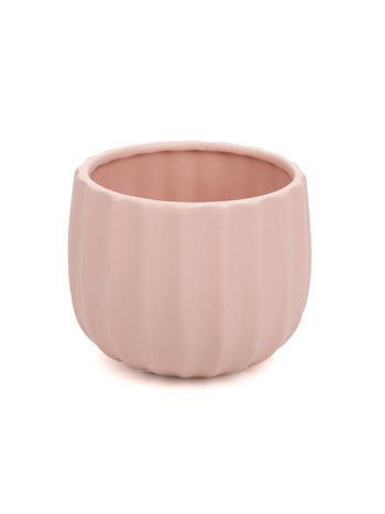 Deco kerámia kaspó matt pasztell rózsaszín 8x7-5cm