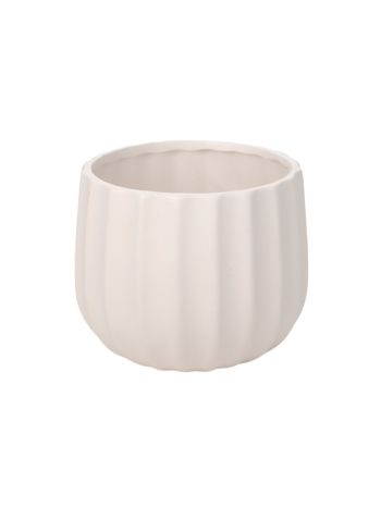 Deco kerámia kaspó matt fehér 10x9-5cm