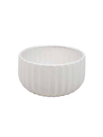 Deco kerámia tál matt fehér 20x11cm