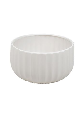 Deco kerámia tál matt fehér 20x11cm