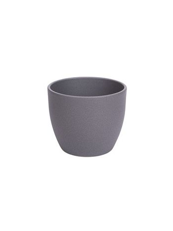 Baza struktur vas ceramic gri mat 19cm