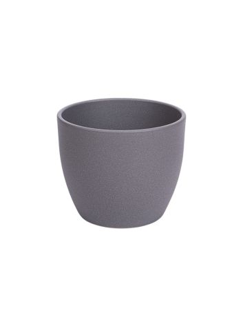 Base struktur kerámia kaspó matt szürke 32cm