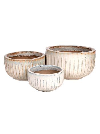 Baltic kerámia ültetőtálszett krém 35-54x18-30cm S/3