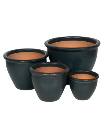 Naples Eros kerámia növénytartó szett kék 21-5x17-5-43x33-5cm S/4