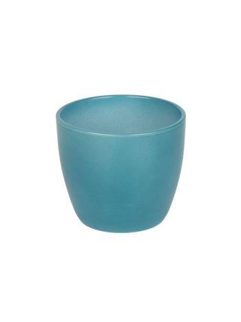Base kerámia kaspó lakkozott türkiz 15cm
