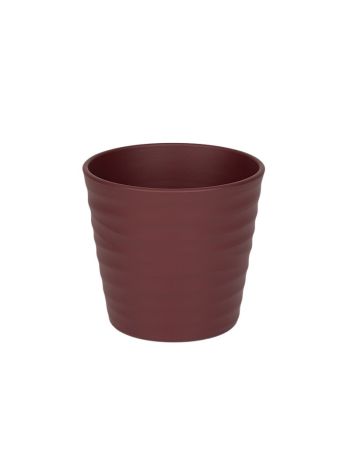 Wave kerámia kaspó matt rózsafavörös 13cm
