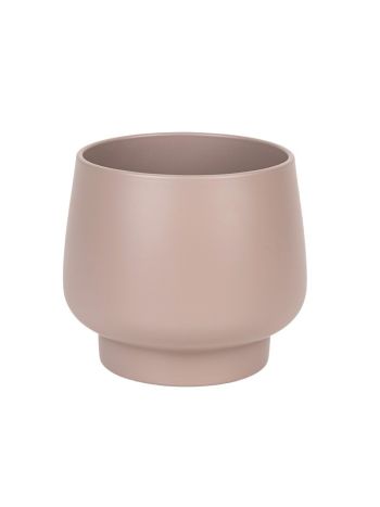 Krug kerámia kaspó matt tópszín 12cm