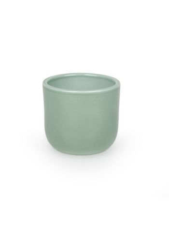 Ronan kerámia kaspó lakozott zsályazöld 12cm
