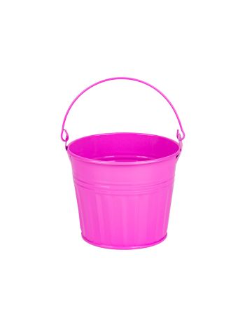 Esmé fém vödör pink 7x5-5cm