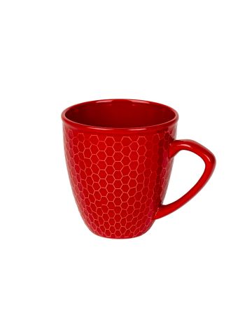 kerámia bögre piros 10-5x11cm