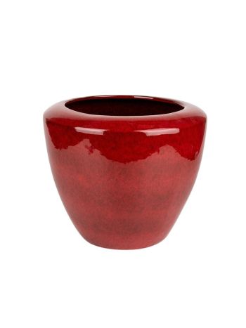 Campbell kerámia kaspó vérvörös 44x38cm