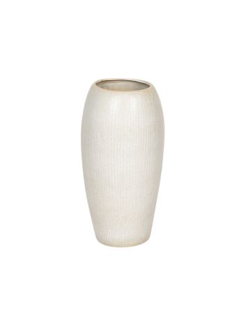 Saxon kerámia váza matt krém 30x61cm