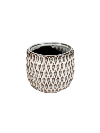 Gemma kerámia kaspó krém-barna 11x10-5cm