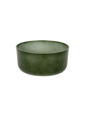 Amos kerámia tál fényes fenyőzöld 18cm