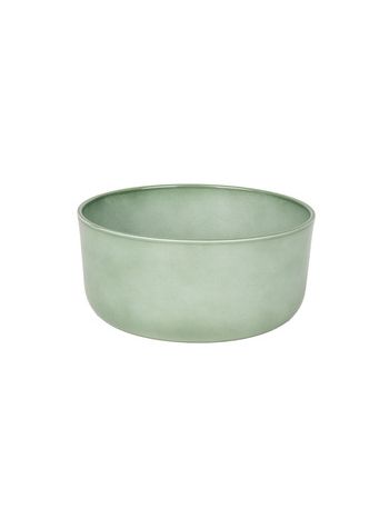 Amos kerámia tál fényes zsályazöld 21cm