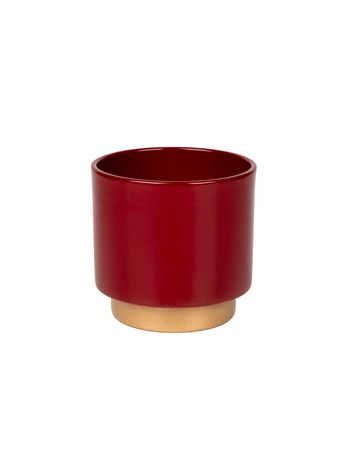 Milo orchidea váza bordó-arany 14cm