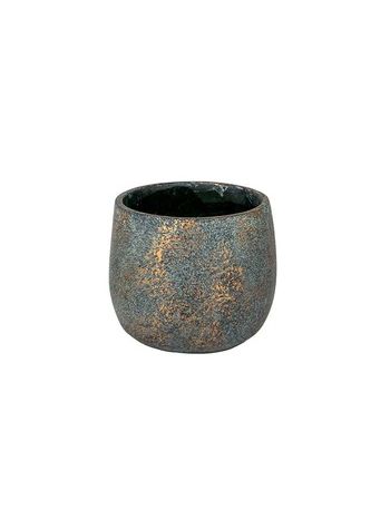 Silas beton kaspó antikolt bronz 14-7x13cm