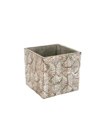 Ginko beton kockakaspó szürke 14-7x14-7x14cm