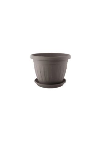 Virágcserép+Alátét Venecia 17cm Mokka (24/#_2256/rkl)